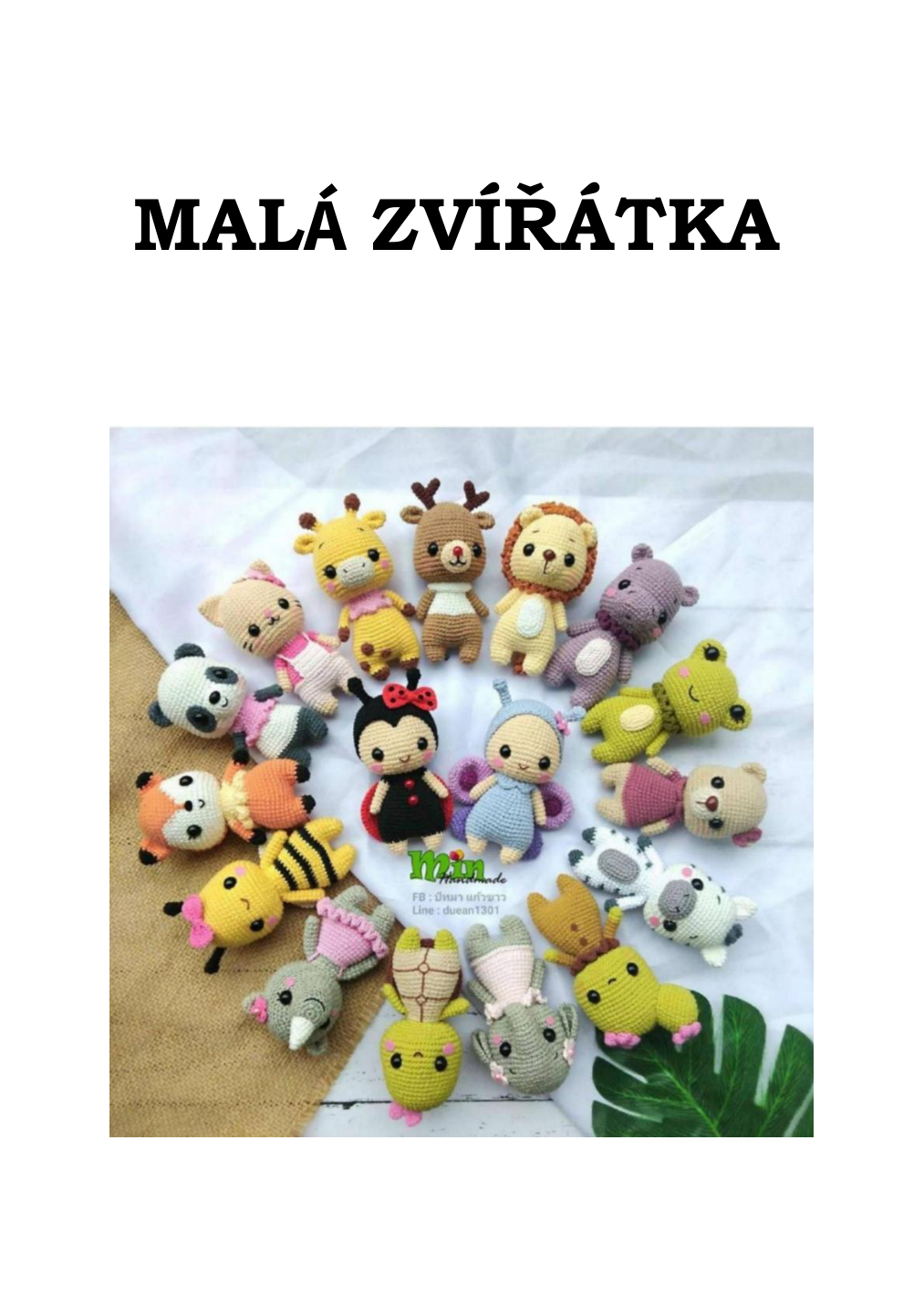Strana 1 z návodu 20. MALÁ ZVÍŘÁTKA (1) 1